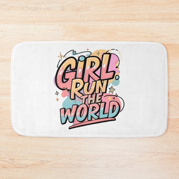 Item preview, Girl Run The World Feminist Quote. Empowered Women Typography Design designed and sold by Aarvya Fashion Club ( A.F.C ).