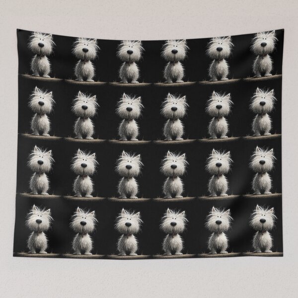 Item preview, Cute West Highland Terrier Dog  ' Billy ' BY SHiRLeY MacARTHuR designed and sold by Shirley MacArthur Art.
