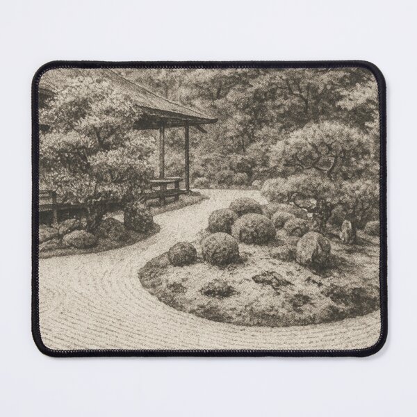 Item preview, Zen Garden Serenity Traditional Ink Art designed and sold by MINE Design-Works.