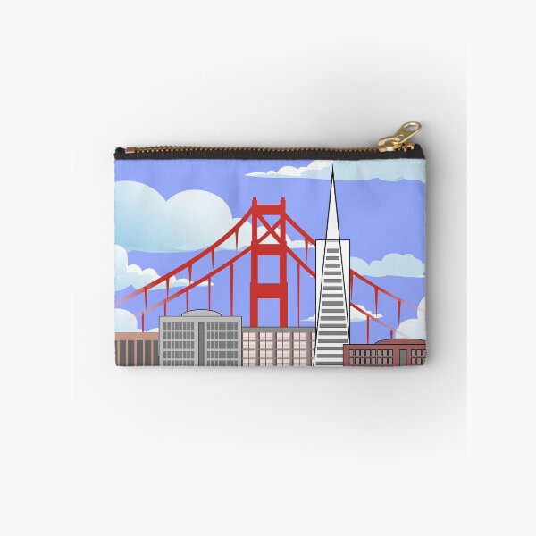 Item preview, San Francisco Cityscape Art with Cable Car & Golden Gate Bridge designed and sold by DeeLulu.