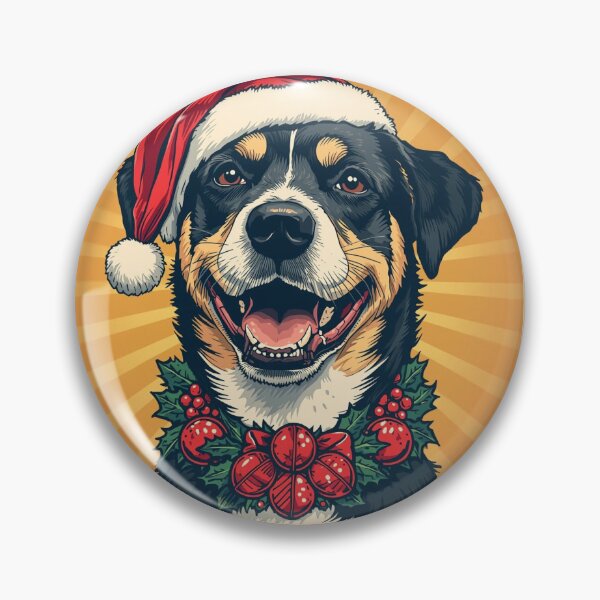Item preview, Christmas dog designed and sold by MeerkatArt.