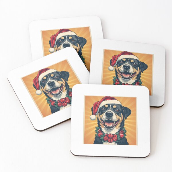 Item preview, Christmas dog designed and sold by MeerkatArt.