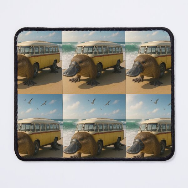 Item preview, Viral Brainrot Platypus Bus Hybrid on the Beach designed and sold by 123dianana.