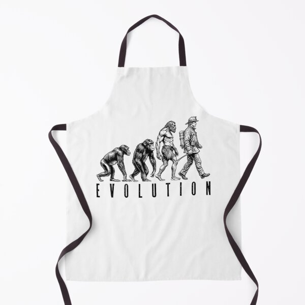 Item preview, Fireman Fire Fighter Evolution Ape Neanderthal Man Funny designed and sold by GrandeDuc.