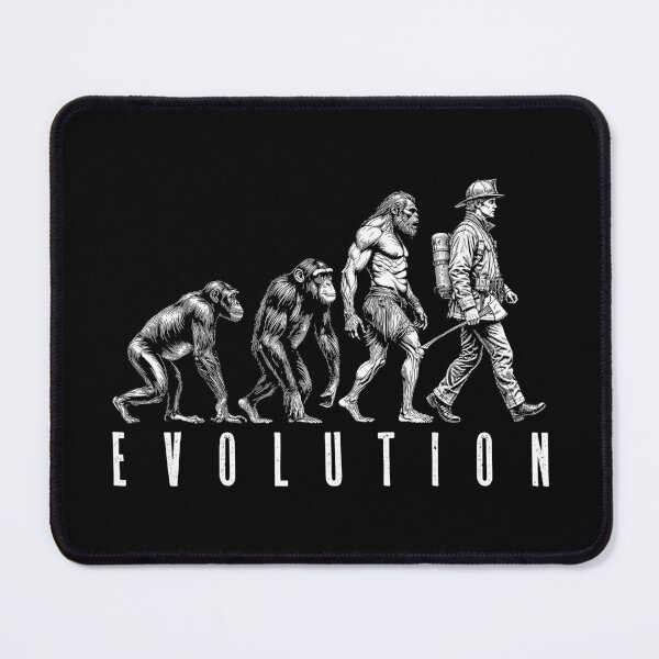 Item preview, Fireman Fire Fighter Evolution Ape Neanderthal Man Funny designed and sold by GrandeDuc.