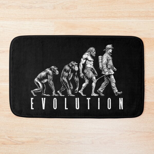 Item preview, Fireman Fire Fighter Evolution Ape Neanderthal Man Funny designed and sold by GrandeDuc.
