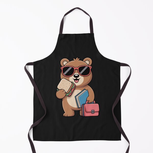 Item preview, Back-to-School Bear – Cute Kawaii Bear with Books and Lunchbox | Funny Student Cartoon Vector designed and sold by ColorSplash123.