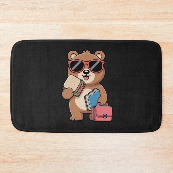 Item preview, Back-to-School Bear – Cute Kawaii Bear with Books and Lunchbox | Funny Student Cartoon Vector designed and sold by ColorSplash123.