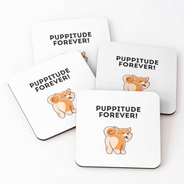 Item preview, Puppitude Forever Corgi white designed and sold by Dolsini Dog Designs.