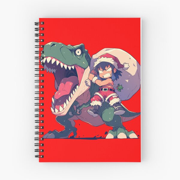 Item preview, Inosuke Hashibira Christmas Dinosaur Ride Demon Slayer Anime Chibi designed and sold by TorbenKuhano.