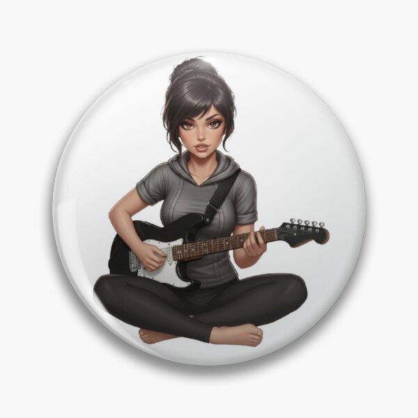 Item preview, “Electric Harmonies: The Guitarist and his Bewitching Riffs” designed and sold by CHRIST5000.