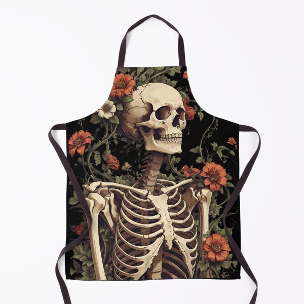 Item preview, Aesthetic botanical skeleton human skeleton intertwined with flowers and vines 2 designed and sold by Neon G.