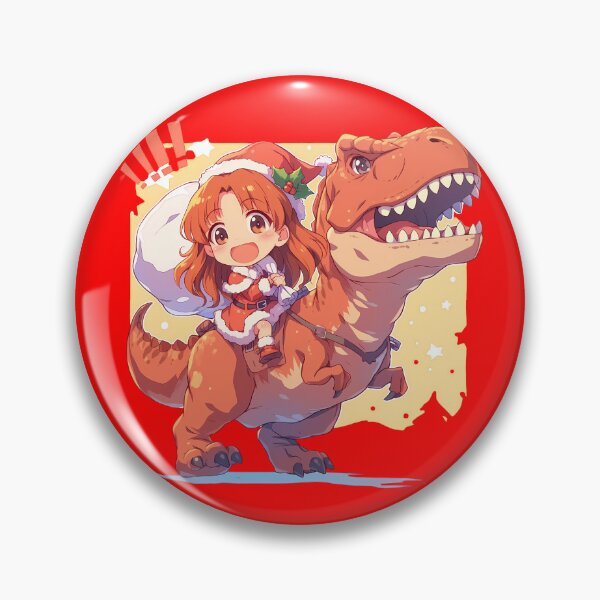 Item preview, Orange Pekoe Christmas Dinosaur Ride Girls Und Panzer Anime Chibi designed and sold by TorbenKuhano.