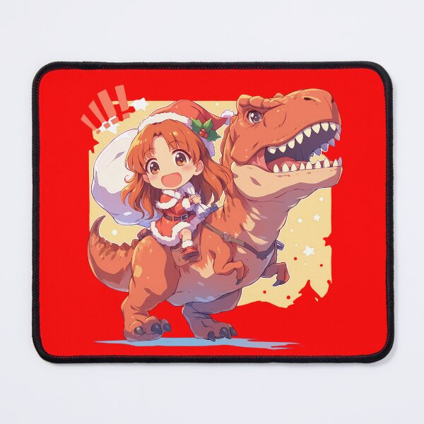 Artikelvorschau, Orange Pekoe Christmas Dinosaur Ride Girls Und Panzer Anime Chibi entworfen und verkauft von TorbenKuhano.