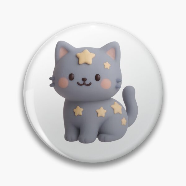 Item preview, Starry Grey Clay Cat designed and sold by kAdam5.