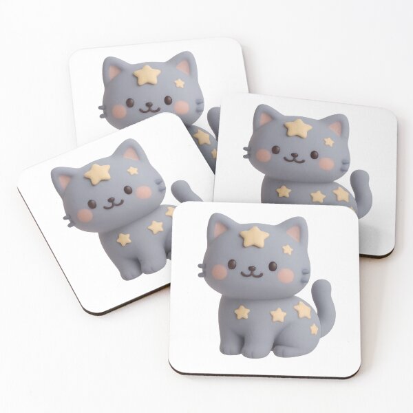 Item preview, Starry Grey Clay Cat designed and sold by kAdam5.