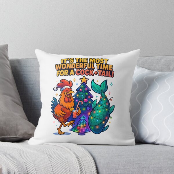 Item preview, It’s the Most Wonderful Time for a Cock + Tail – Funny Christmas Pun designed and sold by Dreamiz.
