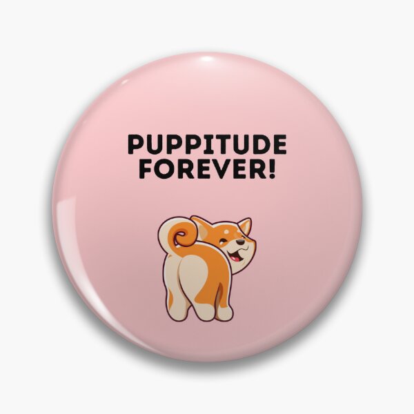 Item preview, Puppitude Forever Corgi pink designed and sold by Dolsini Dog Designs.