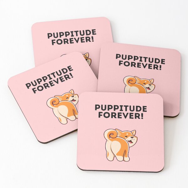 Item preview, Puppitude Forever Corgi pink designed and sold by Dolsini Dog Designs.