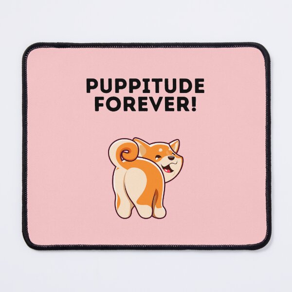 Item preview, Puppitude Forever Corgi pink designed and sold by Dolsini Dog Designs.
