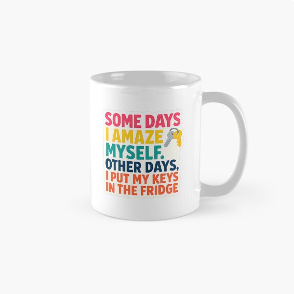 Item preview, Some Days I Amaze Myself Sticker – Funny Forgetful Brain Quote for Scatterbrained Legends designed and sold by GGfonts.