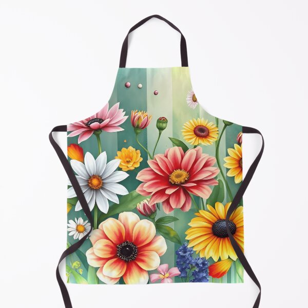 Item preview, Vibrant Spring Floral Garden Delight | Watercolor Flower Bouquet designed and sold by Mahe Jabeen.