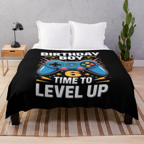 Item preview, Birthday Boy Time To Level Up Gamer Video Game 6 Years Old designed and sold by KonstanKoraner.