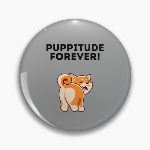 Item preview, Puppitude Forever Corgi grey designed and sold by Dolsini Dog Designs.