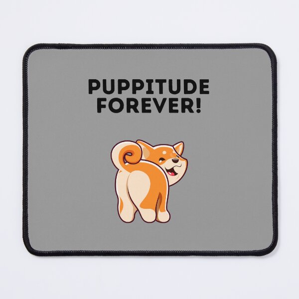 Item preview, Puppitude Forever Corgi grey designed and sold by Dolsini Dog Designs.