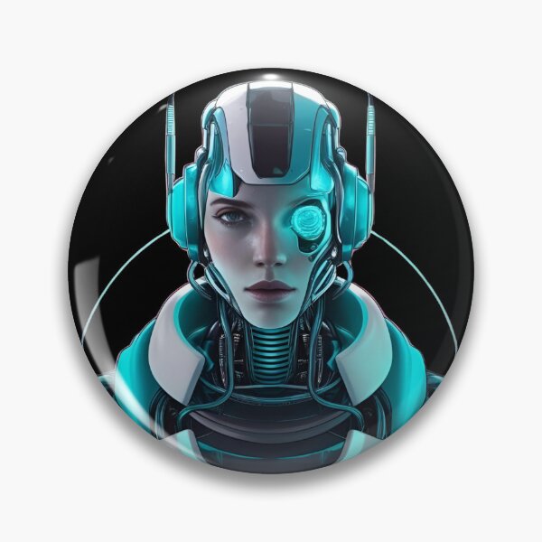 Item preview, Vaporwave-style cyborg 7 designed and sold by Neon G.