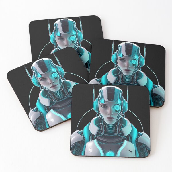 Artikelvorschau, Cyborg 7 im Vaporwave-Stil entworfen und verkauft von Neon G.