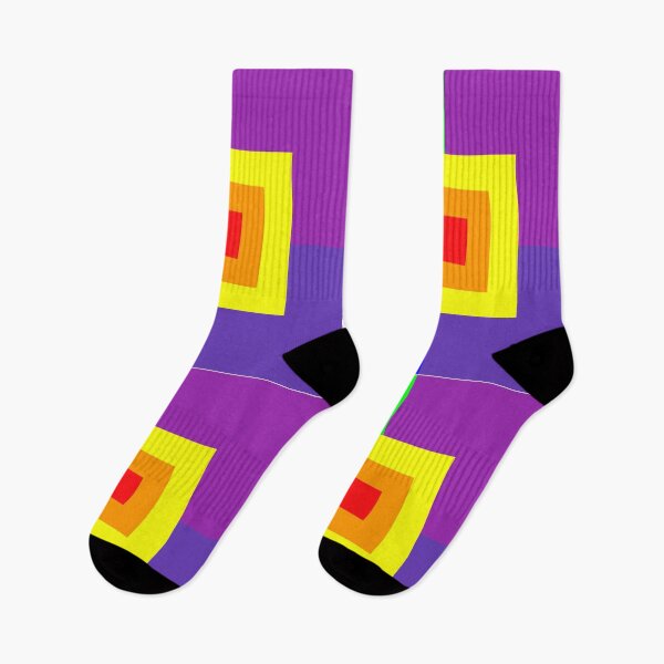 Item preview, Vibrant Nested Rainbow Squares: Abstract Color Explosion designed and sold by Faali950.