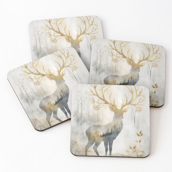 Item preview, Dreamwoven Guardian Deer – Celestial Antlers of Cernunnos designed and sold by LaLi-Designs.