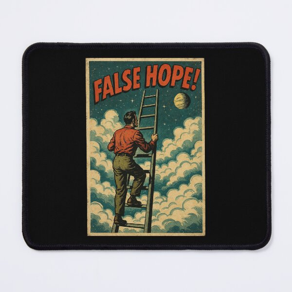 Item preview, False Hope Retro Cosmic Surrealism – Ladder to the Sky designed and sold by The Devil's Bargain.