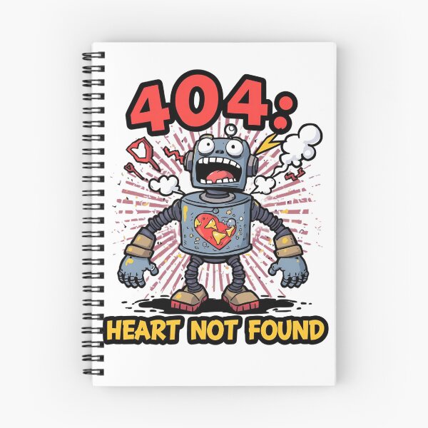 Item preview, 404: Corazón no encontrado – Error de diseño de robot divertido designed and sold by Activity01.