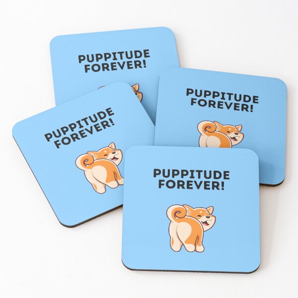 Item preview, Puppitude Forever Corgi blue designed and sold by Dolsini Dog Designs.