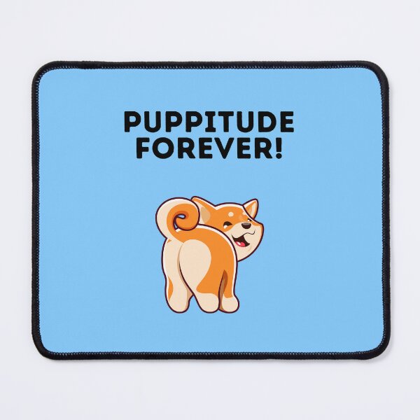 Item preview, Puppitude Forever Corgi blue designed and sold by Dolsini Dog Designs.