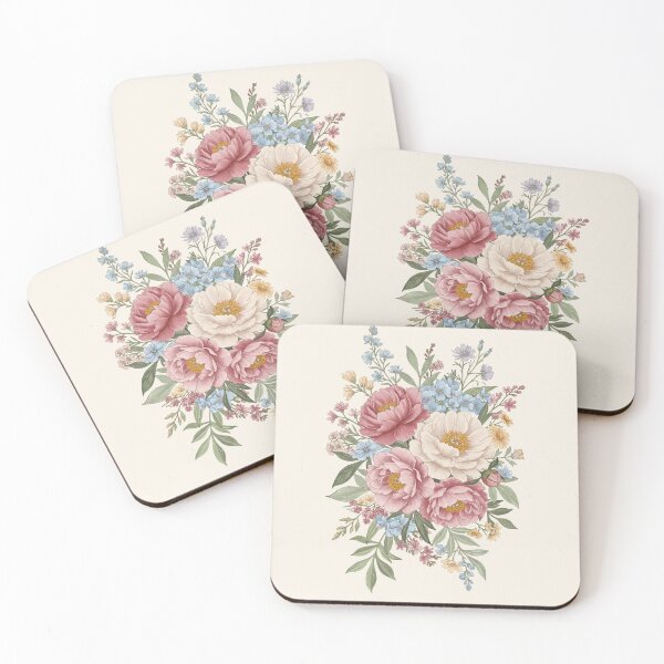 Item preview, Vintage Wildflower Bouquet Botanical Art Print 9 designed and sold by Pasteltone.