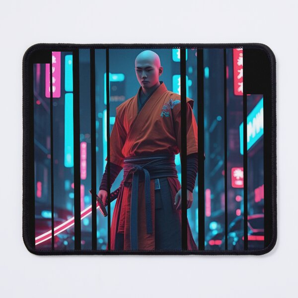 Item preview, Urban monk with LED halo and katana 3 designed and sold by Neon G.