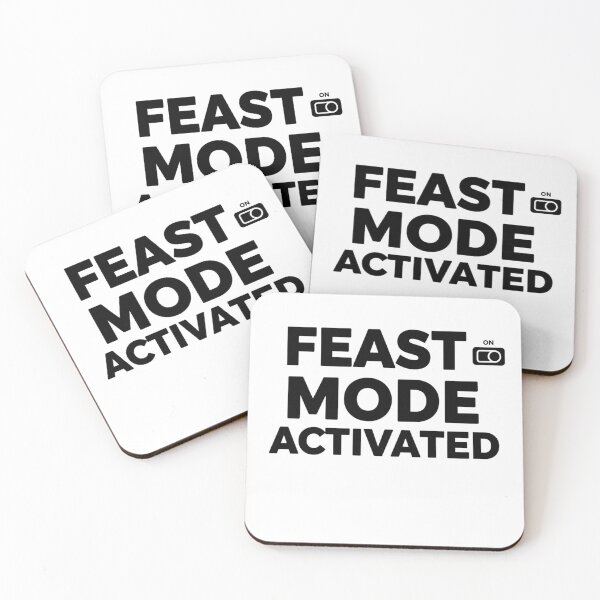 Item preview, Feast Mode Activated | Funny Holiday Food Humor | Thanksgiving & Christmas Party Shirt designed and sold by TrackinDaTrends.