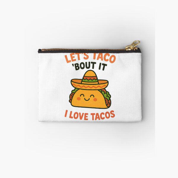 Item preview, Let’s Taco ’Bout It – Cute Funny Taco Pun designed and sold by Imaginationbeyond.