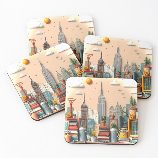 Item preview, Literary City Escape: Bookshelf & Skyline Aesthetic designed and sold by Mahe Jabeen.