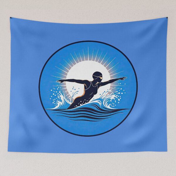 Item preview, Swimmer Logo designed and sold by Finding Fortuity.