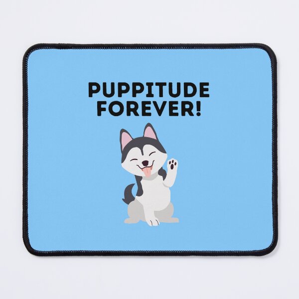 Item preview, Puppitude Forever Husky blue designed and sold by Dolsini Dog Designs.