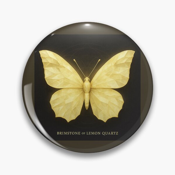 Item preview, A. Faceted Wings – Brimstone of Lemon Quartz designed and sold by GeoWild Designs.