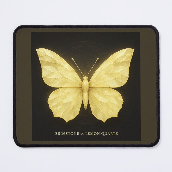 Item preview, A. Faceted Wings – Brimstone of Lemon Quartz designed and sold by GeoWild Designs.