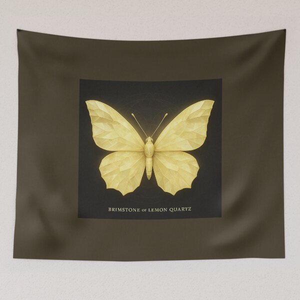 Item preview, A. Faceted Wings – Brimstone of Lemon Quartz designed and sold by GeoWild Designs.