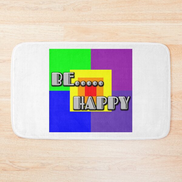 Item preview, Be Happy - Vibrant Geometric Pop Art with Inspirational Quote designed and sold by Faali950.
