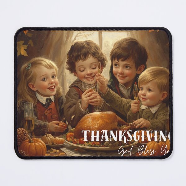 Item preview, Thanksgiving, God Bless You – Family Celebration Art designed and sold by circleback.