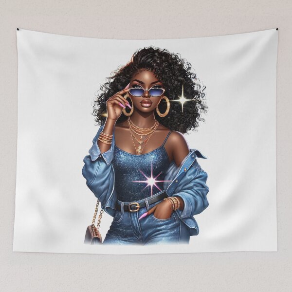 Item preview, Sparkling Denim Diva designed and sold by Lulunza.